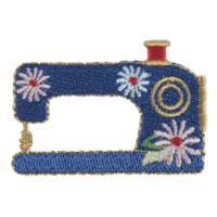 iron-on patch of a sewing machine