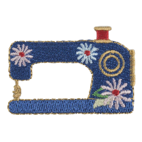 iron-on patch of a sewing machine