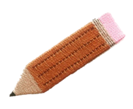 iron-on patch of a pen